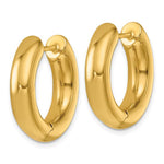 Afbeelding in Gallery-weergave laden, 14k Yellow Gold Hinged Oval Hoop Huggie Earrings