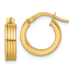 Carica l'immagine nel visualizzatore di Gallery, 10k Yellow Gold Round Hoop Earrings Daily Everyday Wear