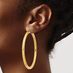 Load image into Gallery viewer, 10K Yellow Gold Classic Round Hoop Earrings 62mmx4mm