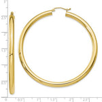 Load image into Gallery viewer, 10K Yellow Gold Classic Round Hoop Earrings 62mmx4mm