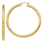 Load image into Gallery viewer, 10K Yellow Gold Classic Round Hoop Earrings 62mmx4mm