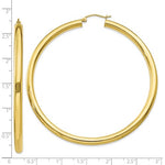 Load image into Gallery viewer, 10K Yellow Gold Classic Round Hoop Earrings 67mmx4mm