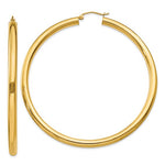 Load image into Gallery viewer, 10K Yellow Gold Classic Round Hoop Earrings 67mmx4mm