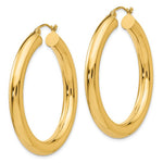Kép betöltése a galériamegjelenítőbe: 10k Yellow Gold 40mm x 5mm Classic Round Hoop Earrings