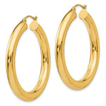 Load image into Gallery viewer, 10k Yellow Gold 40mm x 5mm Classic Round Hoop Earrings
