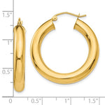 Lade das Bild in den Galerie-Viewer, 10k Yellow Gold 30mm x 5mm Classic Round Hoop Earrings