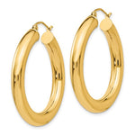 Load image into Gallery viewer, 10k Yellow Gold 35mm x 5mm Classic Round Hoop Earrings