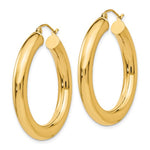 Load image into Gallery viewer, 10k Yellow Gold 35mm x 5mm Classic Round Hoop Earrings
