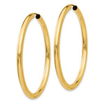 Load image into Gallery viewer, 10K Yellow Gold 46mm x 2.75mm Round Endless Hoop Earrings