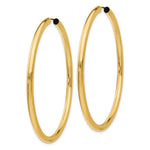 Carregar imagem no visualizador da galeria, 10K Yellow Gold 55mm x 2.75mm Round Endless Hoop Earrings