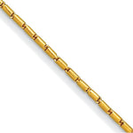 Load image into Gallery viewer, 24k Yellow Gold 3.2mm Round Barrel Link Bracelet Chain
