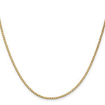 將圖片載入圖庫檢視器 14K Yellow Gold 1.9mm Flat Wheat Spiga Bracelet Anklet Choker Necklace Pendant Chain