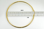 將圖片載入圖庫檢視器 14k yellow gold 90mm x 3mm extra large giant gigantic big round classic hoop earrings