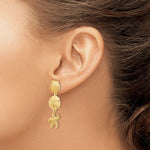 Load image into Gallery viewer, 14k Yellow Gold Sand Dollar Starfish Clam Scallop Shell Dangle Earrings