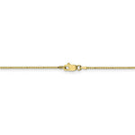 Load image into Gallery viewer, 10K Solid Yellow Gold 0.90mm Polished Box Bracelet Anklet Necklace Chain Lobster Clasp 7 9 16 18 20 22 24 30 Inches