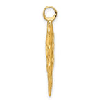 Load image into Gallery viewer, 14k Yellow Gold Arrowhead 3D Pendant Charm