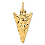 Load image into Gallery viewer, 14k Yellow Gold Arrowhead 3D Pendant Charm