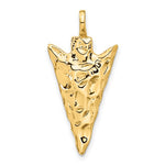 Load image into Gallery viewer, 14k Yellow Gold Arrowhead 3D Pendant Charm