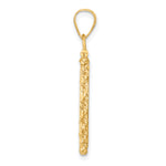 Load image into Gallery viewer, 14K Yellow Gold Diamond Cut Rope Edge US $2.50 Dollar Liberty Indian Barber Dime Mercury Dime Coin Bezel Holder Pendant Charm Screw Top Fits 17.8 mm Coins