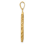 Load image into Gallery viewer, 14K Yellow Gold Diamond Cut Rope Edge US $5 Dollar Liberty Indian Statue of Liberty Bald Eagle Congressional Coin Bezel Holder Pendant Charm Screw Top Fits 21.6 mm Coins