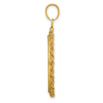 Indlæs billede til gallerivisning 14K Yellow Gold Rope Edge 1/2 oz Maple Leaf Australian Nugget Kangaroo Koala Coin Bezel Holder Pendant Charm Screw Top Fits 25 mm Coins