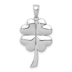 Carregar imagem no visualizador da galeria, 14k White Gold Lucky Four-Leaf Clover Pendant Charm