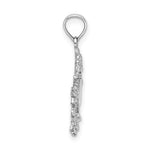 Ladda upp bild till gallerivisning, 14k White Gold Dragon Pendant Charm