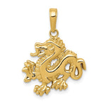 Załaduj obraz do przeglądarki galerii, 14k Yellow Gold Dragon Pendant Charm