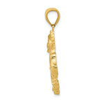 Ladda upp bild till gallerivisning, 14k Yellow Gold Dragon Pendant Charm