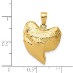 Carica l'immagine nel visualizzatore di Gallery, 14k Yellow Gold Shark Tooth 3D Pendant Charm