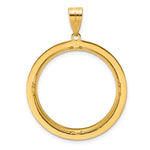 Load image into Gallery viewer, 14K Yellow Gold And Black Enamel Greek Key 1/2 oz American Eagle Panda US $10 Dollar Liberty Indian Coin Bezel Holder Pendant Charm Prong Fits 27 mm Coins
