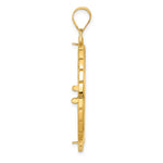 Load image into Gallery viewer, 14K Yellow Gold Textured Greek Key Old US Series 1 oz Panda Australian Nugget Kangaroo Koala Coin Bezel Holder Pendant Charm Prong Fits 32 mm Coins