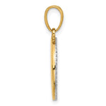 Load image into Gallery viewer, 14k Yellow Gold Rhodium Enamel Celestial Sun Moon Stars Cosmos Cosmic Pendant Charm