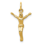 Carregar imagem no visualizador da galeria, 14k Yellow Gold Jesus Christ Crucified Pendant Charm