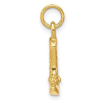 Load image into Gallery viewer, 14k Yellow Gold Boot with Spur 3D Pendant Charm