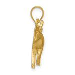 Load image into Gallery viewer, 14k Yellow Gold Moose Pendant Charm
