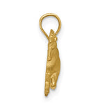 Load image into Gallery viewer, 14K Yellow Gold Horse Diamond Cut Pendant Charm