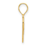 Kép betöltése a galériamegjelenítőbe: 14K Yellow Gold Fancy Floral Heart Pendant Charm