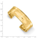 Carica l'immagine nel visualizzatore di Gallery, 14k Yellow Gold 19.5mm Hammered Contemporary Cuff Bangle Bracelet