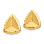 Load image into Gallery viewer, 14k Yellow Gold Polished Triangle Earring Jackets