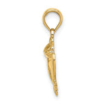 將圖片載入圖庫檢視器 14k Yellow Gold Sitting Frog Pendant Charm