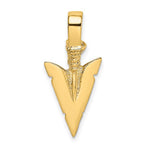 Indlæs billede til gallerivisning 14k Yellow Gold Arrowhead 3D Pendant Charm