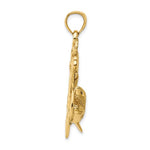 Carica l'immagine nel visualizzatore di Gallery, 14k Yellow Gold Shark Anchor Pendant Charm