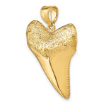 Carica l'immagine nel visualizzatore di Gallery, 14k Yellow Gold Shark Tooth 3D Large Pendant Charm