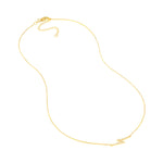 Load image into Gallery viewer, 14K Yellow Gold Diamond Thunderbolt Lightning Adjustable Necklace