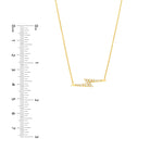 Load image into Gallery viewer, 14K Yellow Gold Diamond Thunderbolt Lightning Adjustable Necklace