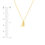 Load image into Gallery viewer, 14k Yellow Gold Cowboy Cowgirl Boot Five Stars Pendant Charm Necklace