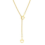 Load image into Gallery viewer, 14K Yellow Gold Horse Bit Lariat Y Necklace