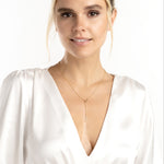 Load image into Gallery viewer, 14K Yellow Gold Horse Bit Lariat Y Necklace