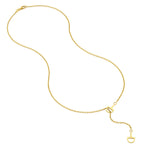 Load image into Gallery viewer, 14K Yellow Gold Horse Bit Lariat Y Necklace